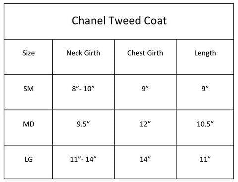 Chanel Tweed Dog Coat - Pooch La La