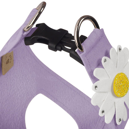 High-quality step-in designer dog harnesses French Lavender - Pooch La La