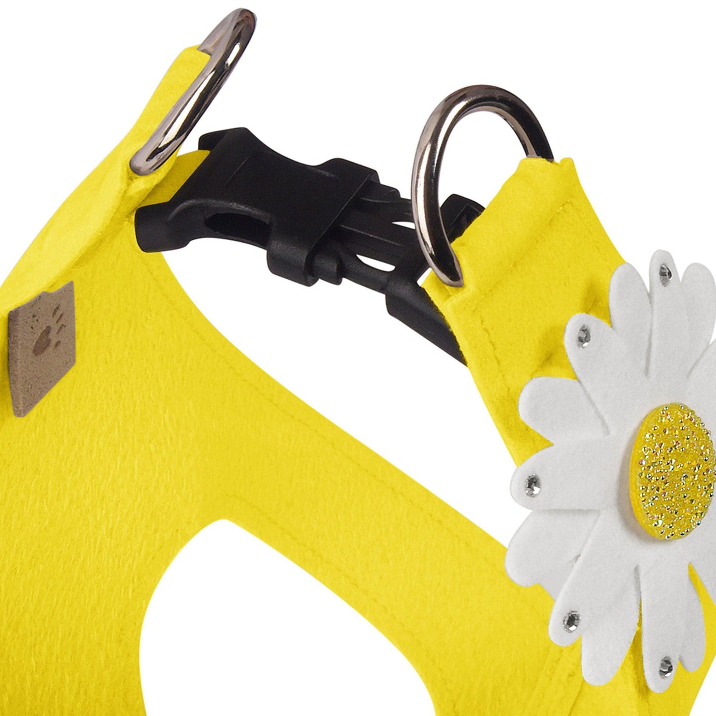 High-quality step-in designer dog harnesses Sunshine Yellow - Pooch La La